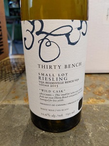 Thirty Bench Wild Cask Riesling 2015